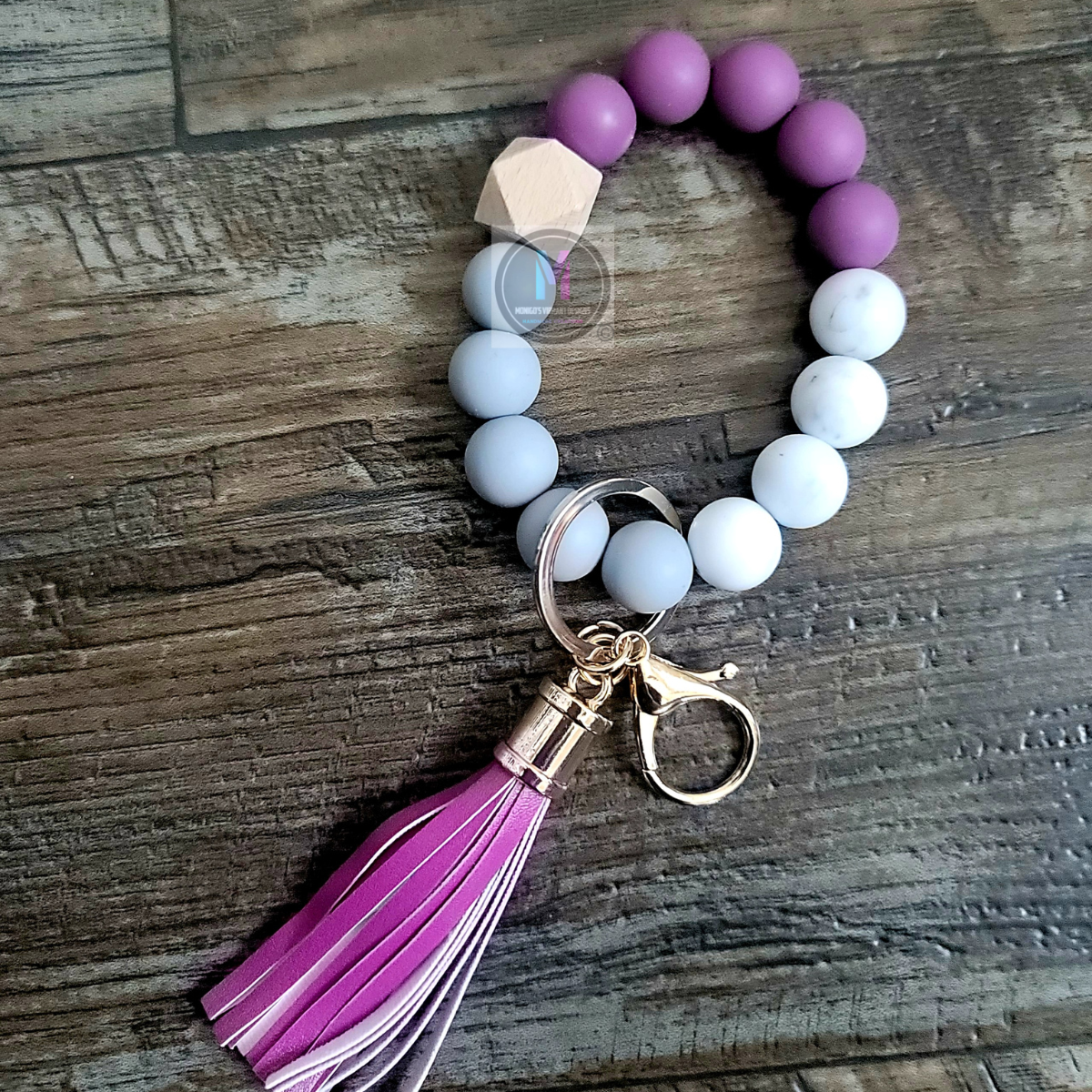 Keychain wristlet with tassel