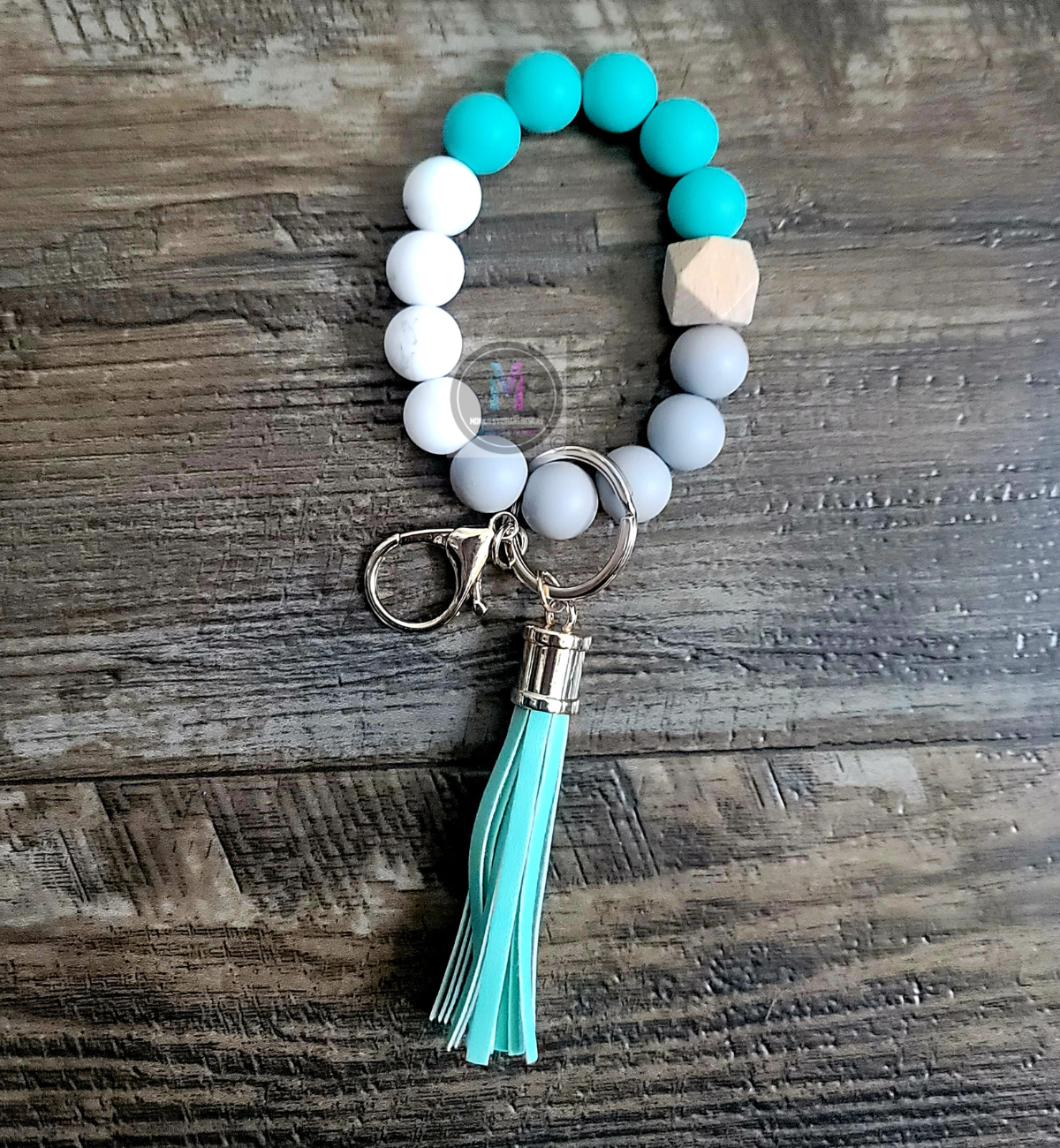 Keychain wristlet with tassel