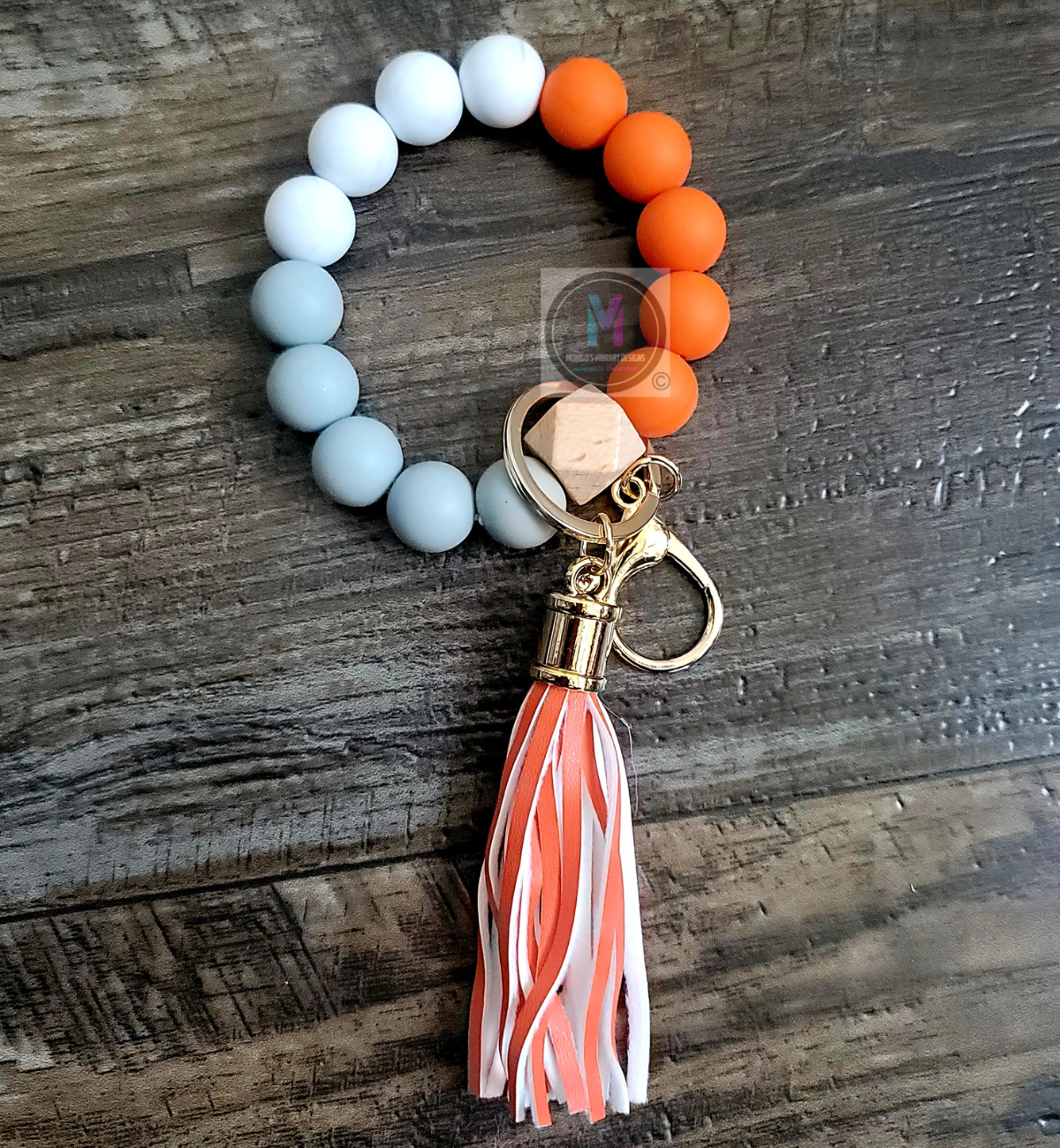 Keychain wristlet with tassel