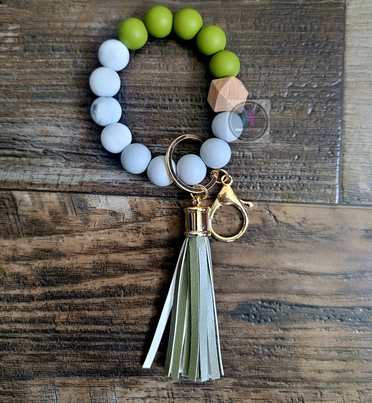 Keychain wristlet with tassel