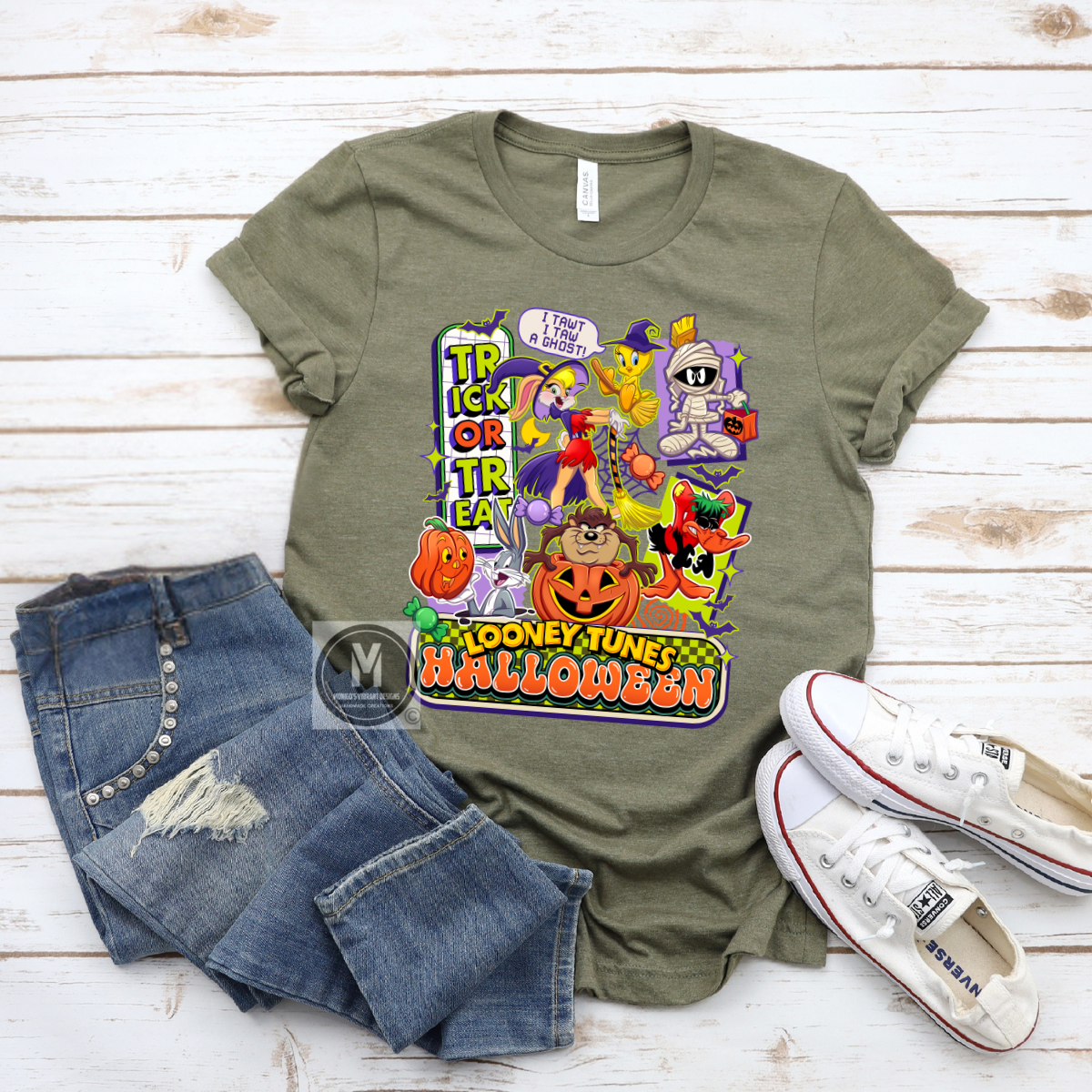 Toon Fright Night Halloween Tee