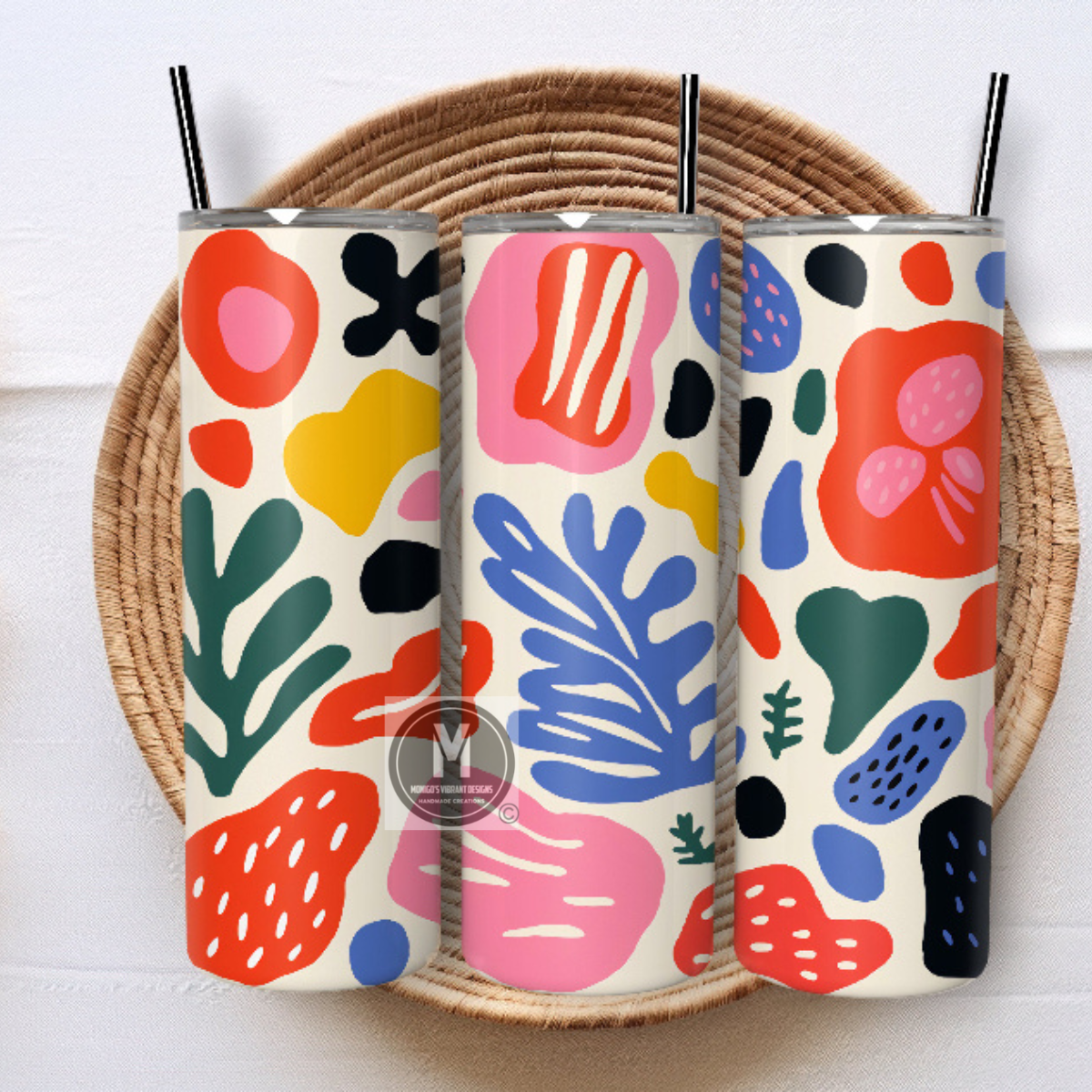 Abstract drink tumbler