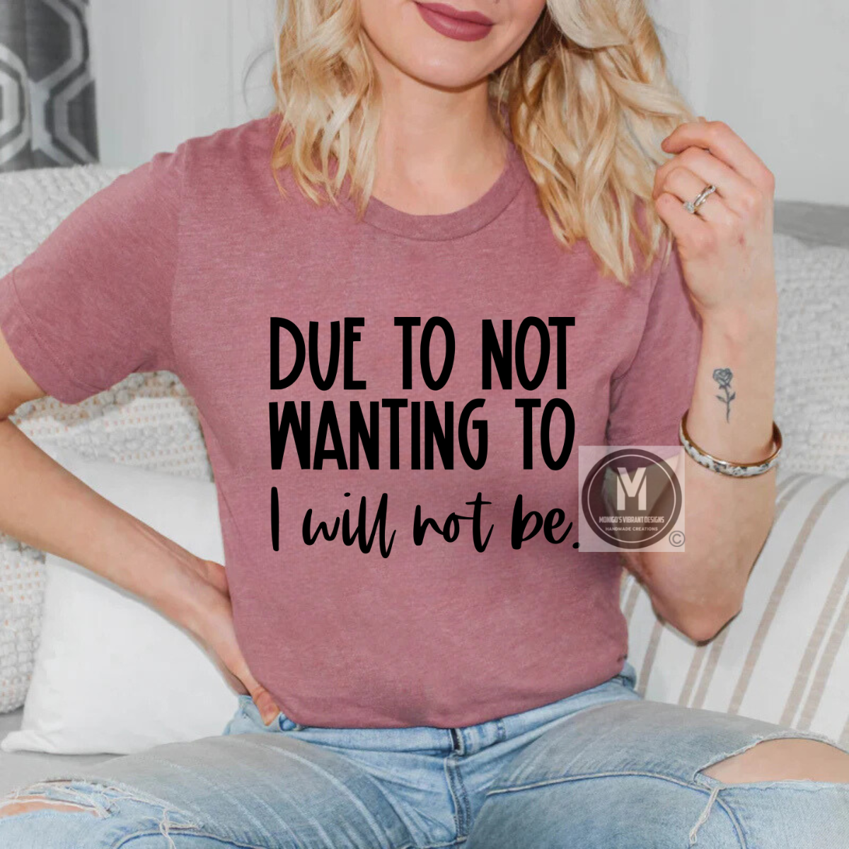 DUE TO NOT WANTING TO I WILL NOT BE