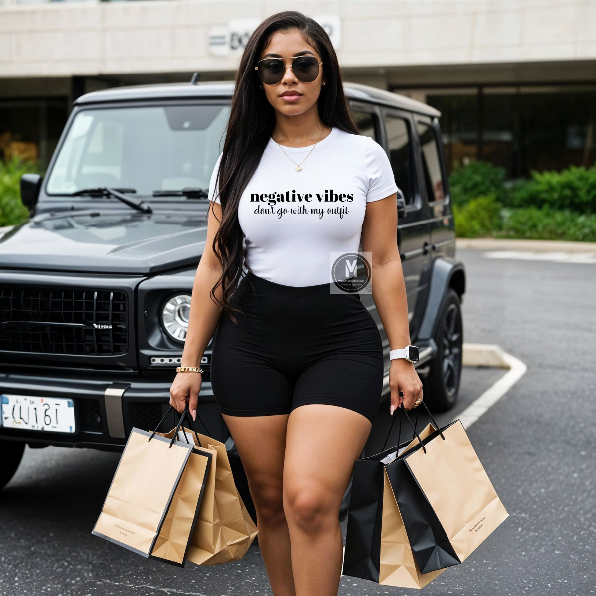 Negative vibes don't go with my outfit