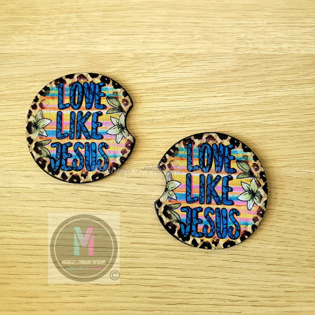 Love Like Jesus Car Coasters
