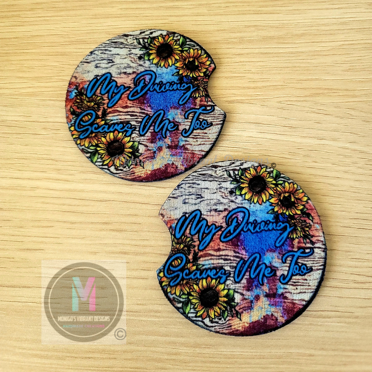 My Driving Scares Me Too Car Coasters