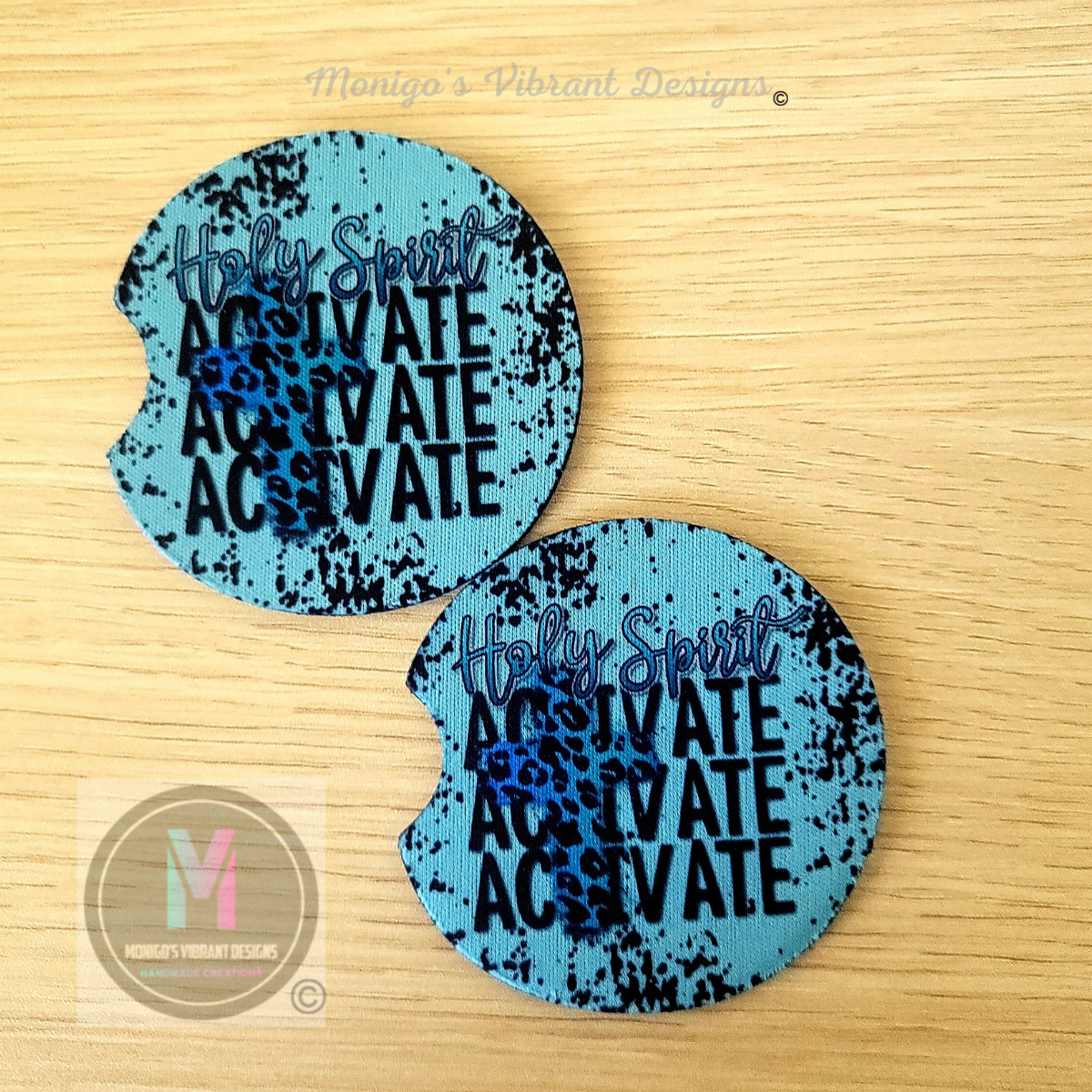 Holy Spirit Activate Car Coasters