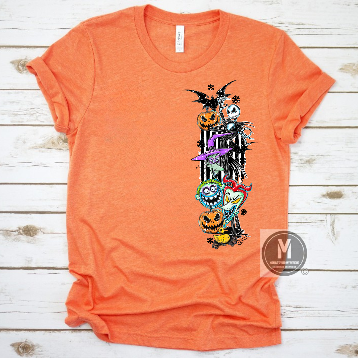 Spooky Halloween Character Graphic Tee