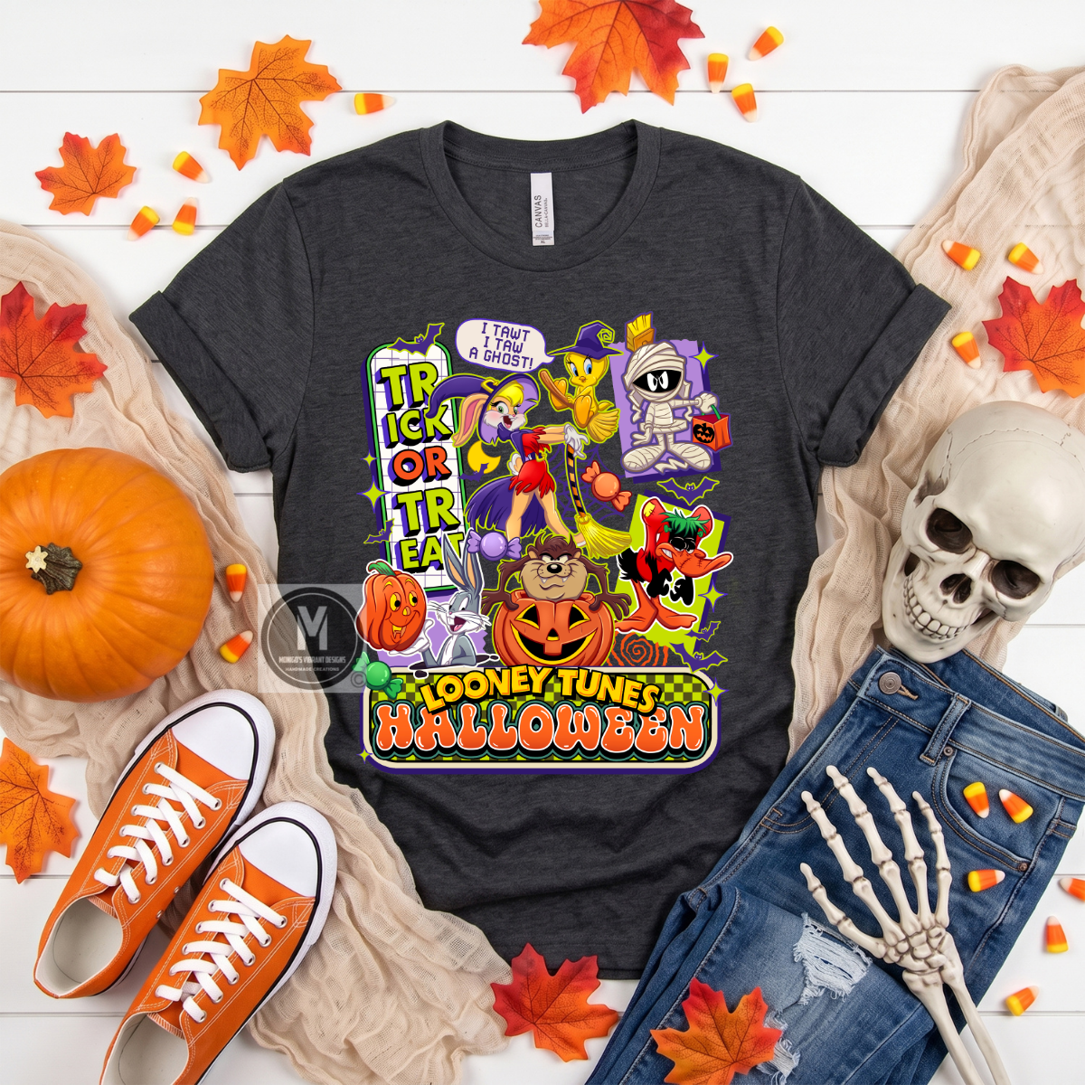 Toon Fright Night Halloween Tee