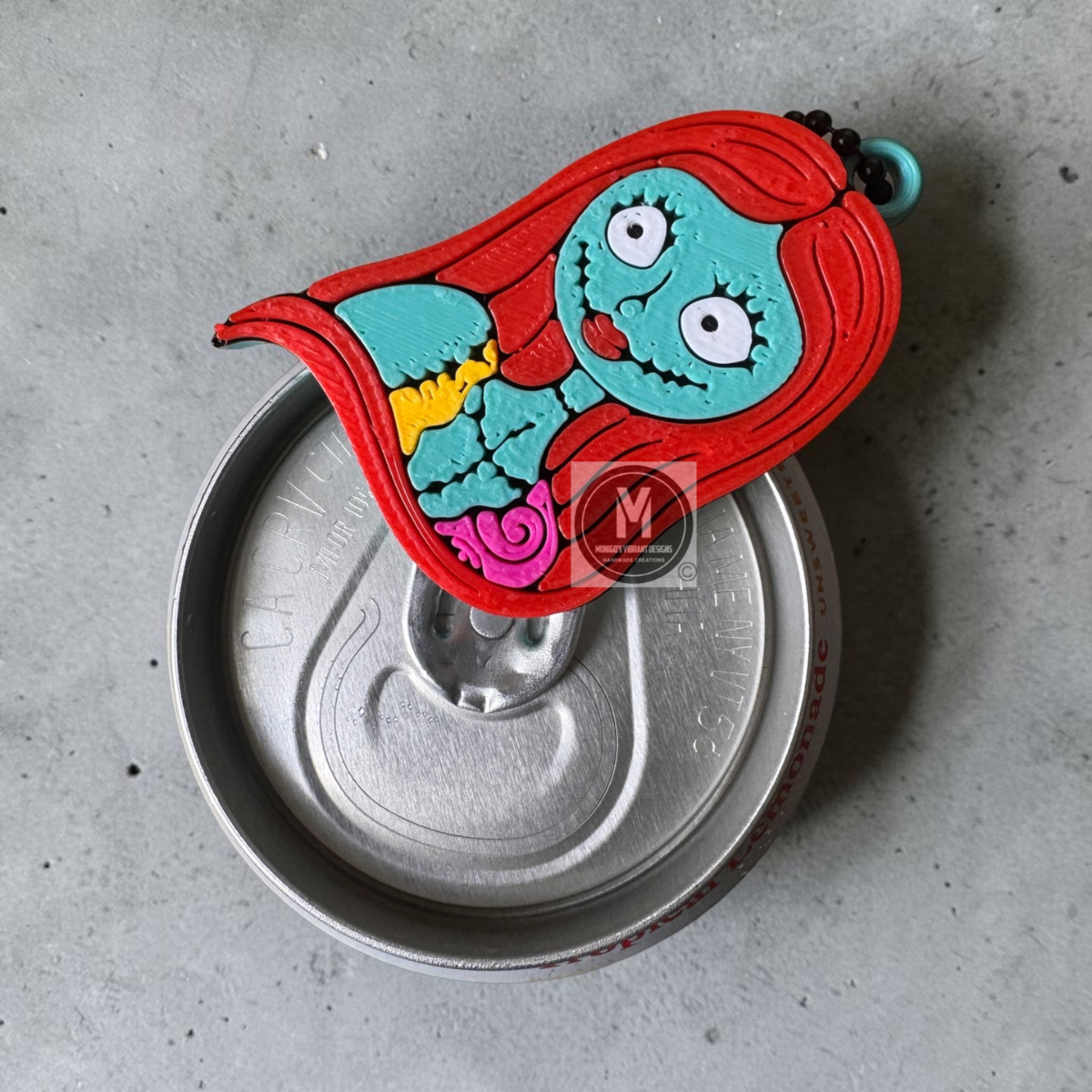 Halloween 3D Printed Soda Can Opener Keychain