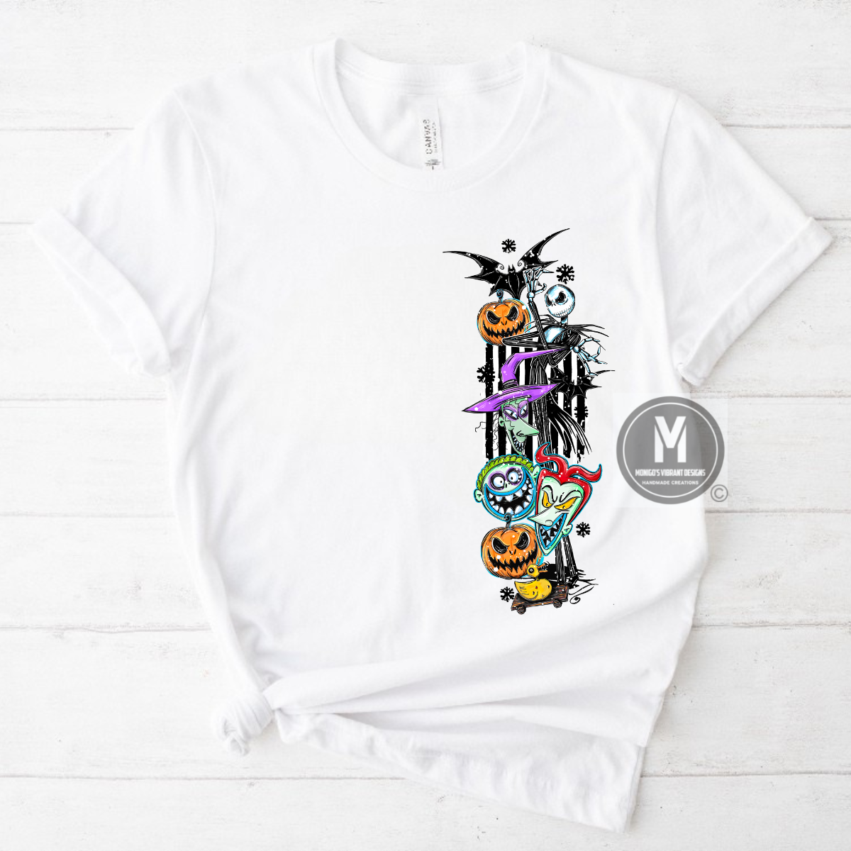 Spooky Halloween Character Graphic Tee
