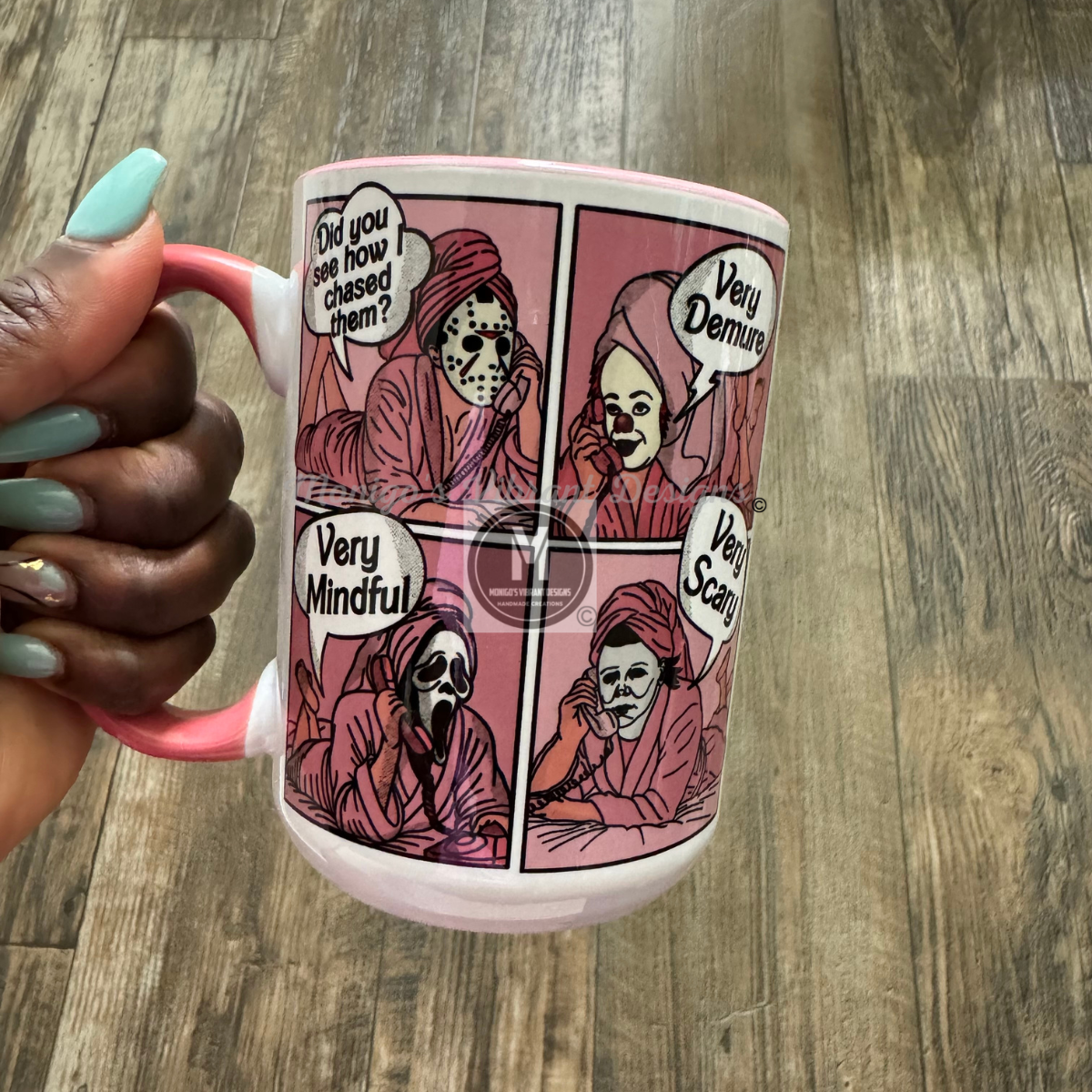 Spooky friends mug