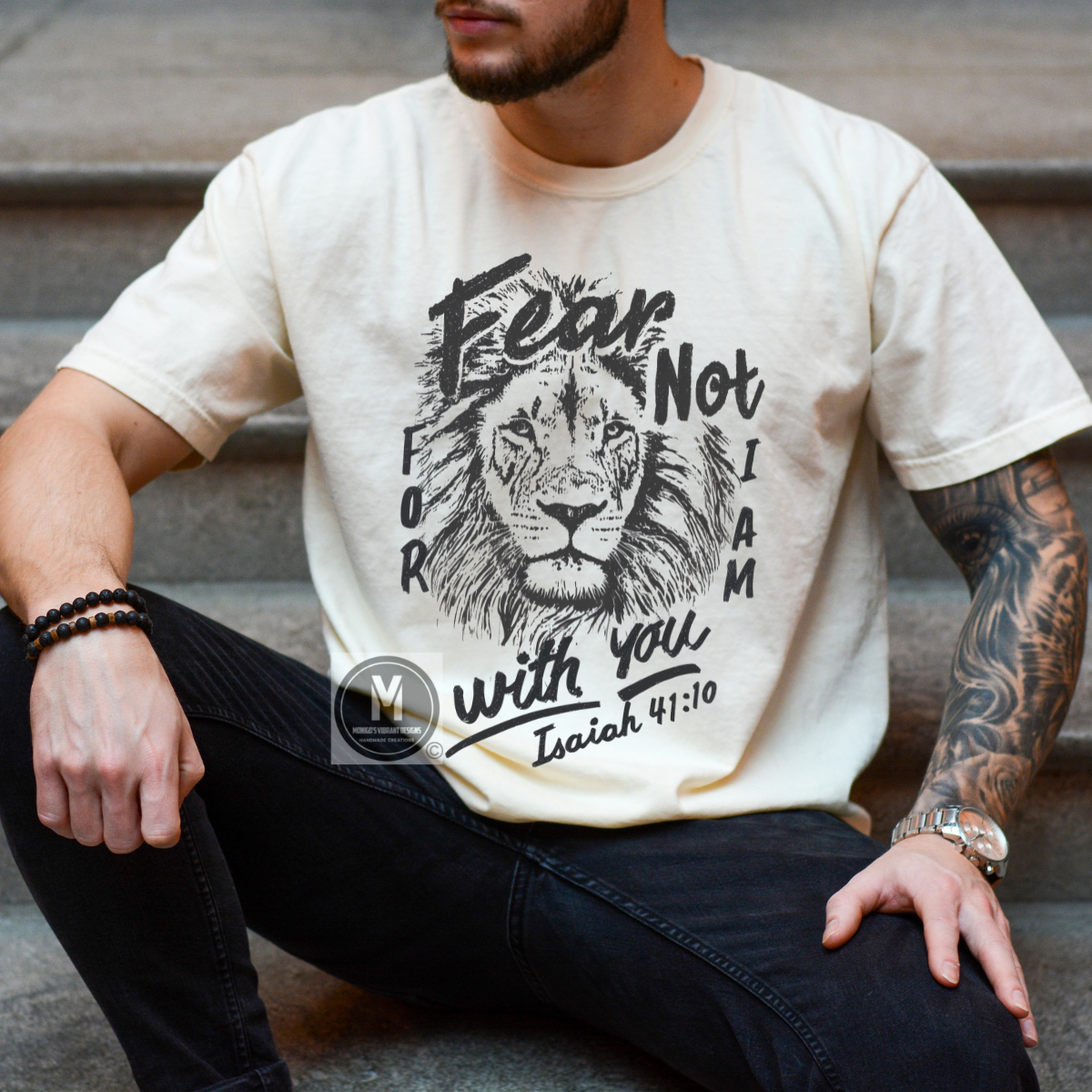 Fear Not For I Am With You Lion Tee
