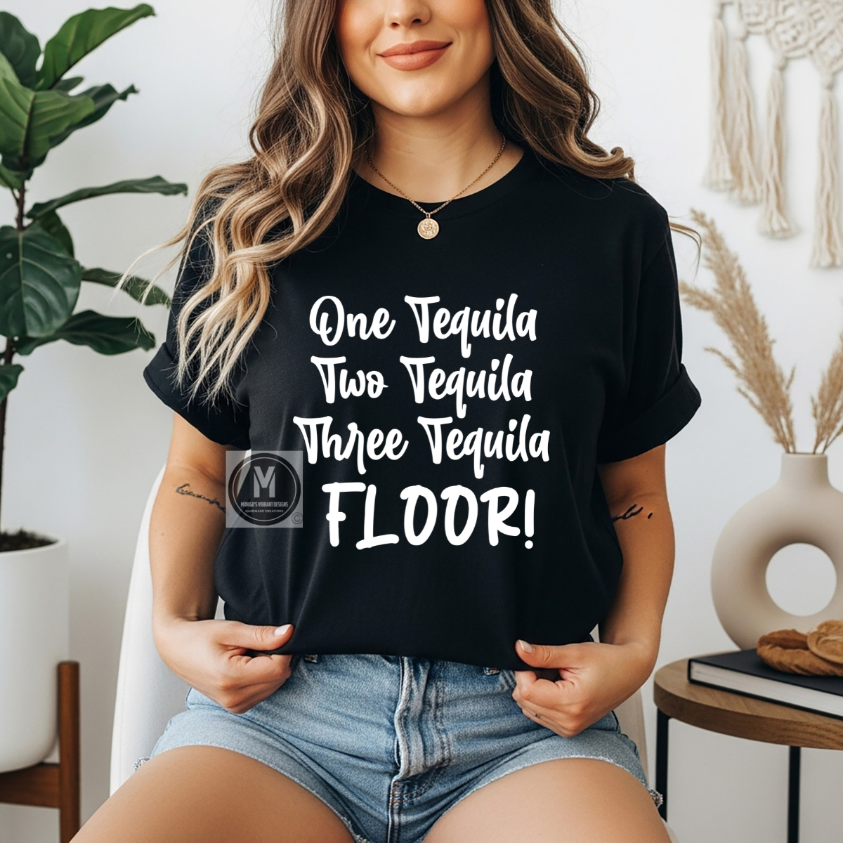 Three Tequila Floor Graphic Tee