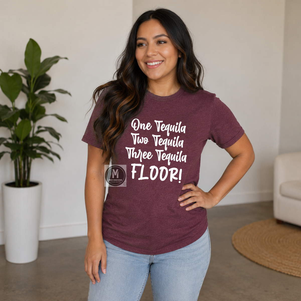 Three Tequila Floor Graphic Tee