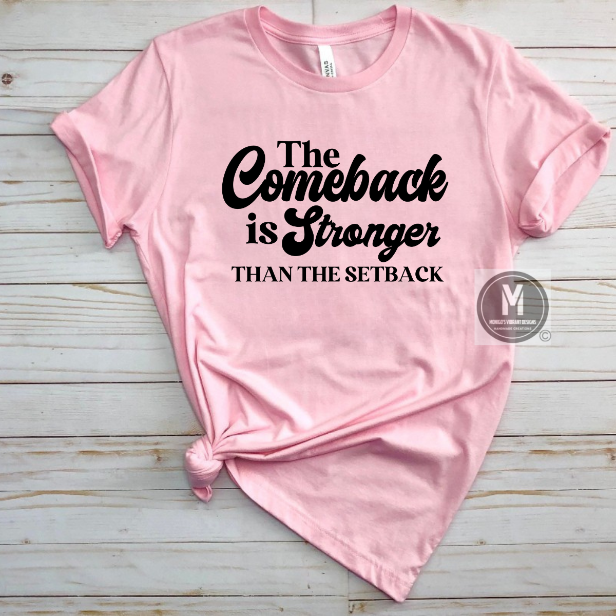 The comeback is stronger than the setback