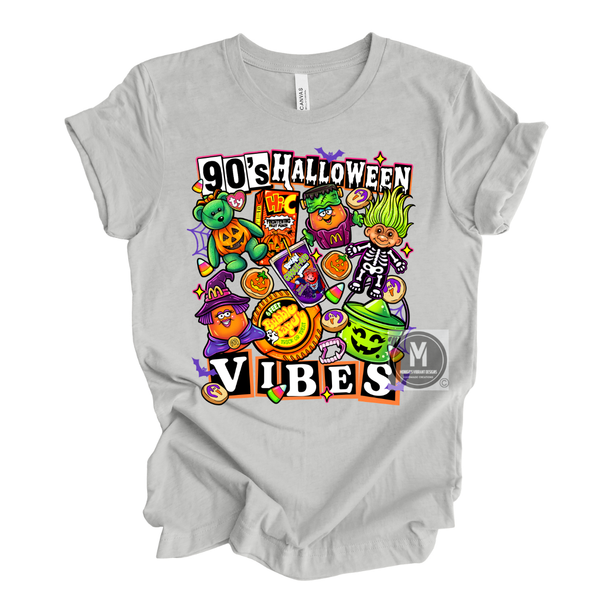 90s Halloween Vibes Throwback Tee
