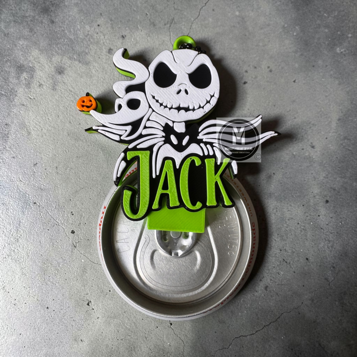 Halloween 3D Printed Soda Can Opener Keychain