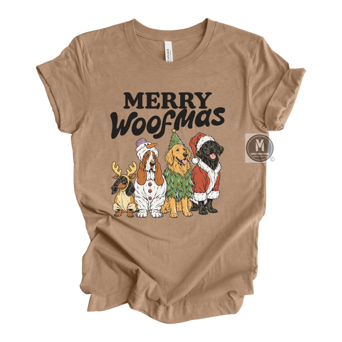 Merry Woofmas Christmas Dog Tee & Sweatshirt